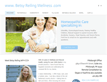 Tablet Screenshot of betsyreilingwellness.com